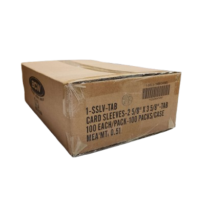 BCW Standard Trading Card Sleeves With Tab