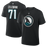 Macklin Celebrini San Jose Sharks Alternate Fanatics Authentic Stack Name & Number Black T-Shirt