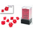 Mini Translucent 7-Piece Dice Set Red With White - Pastime Sports & Games