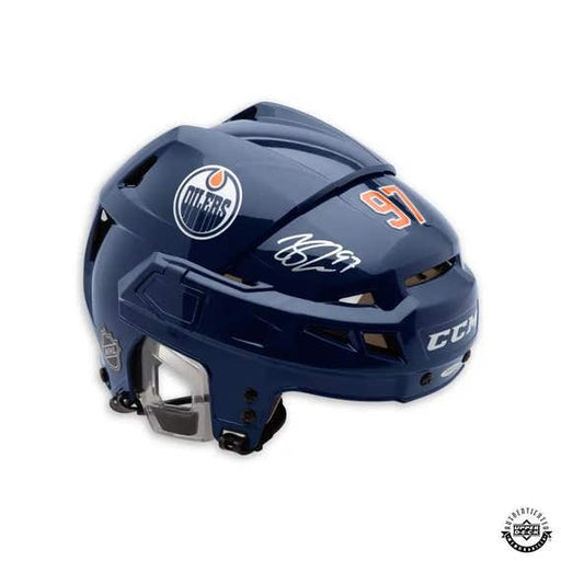 Connor McDavid Autographed Edmonton Oilers Authentic CCM Helmet - Pastime Sports & Games