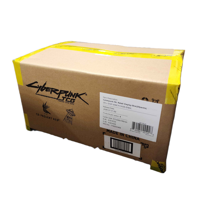 Cyberpunk TCG Retail Booster Box/Case PRE ORDER - Pastime Sports & Games