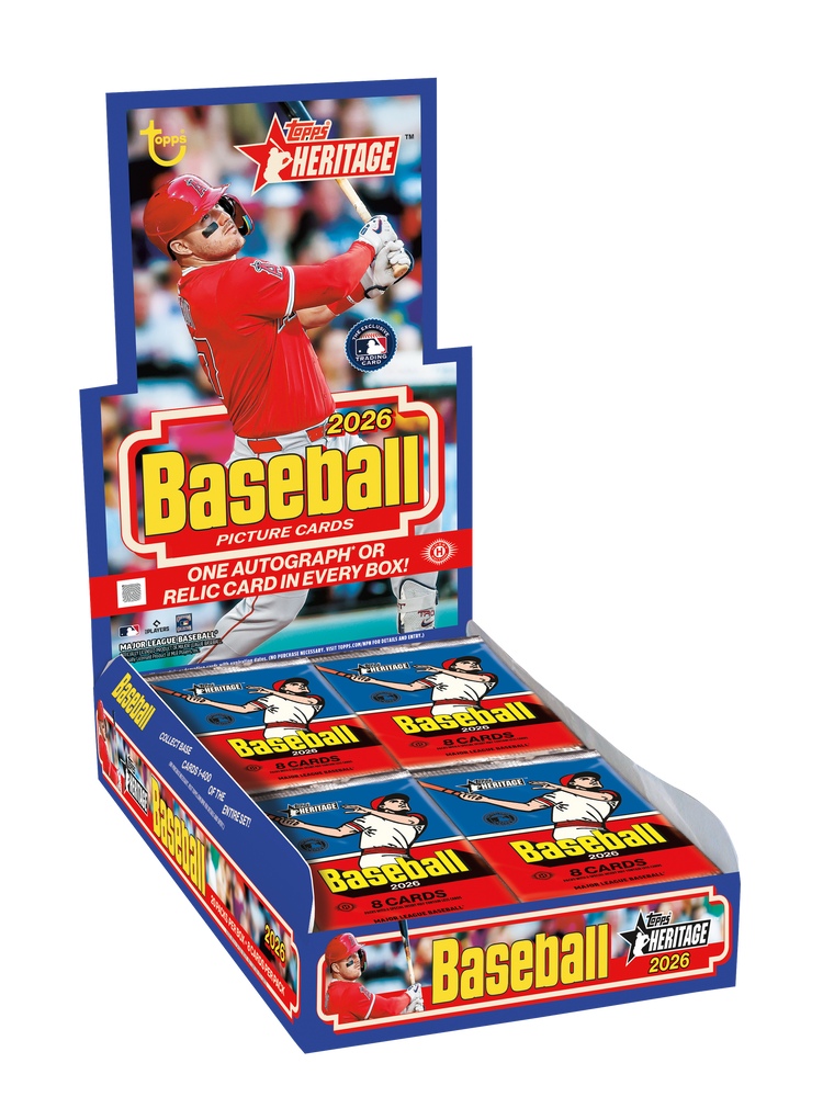 2026 Topps Heritage MLB Baseball Hobby Box - Pastime Sports & Games