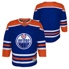 Edmonton Oilers Home Youth Blue Hockey Jersey - Pastime Sports & Games