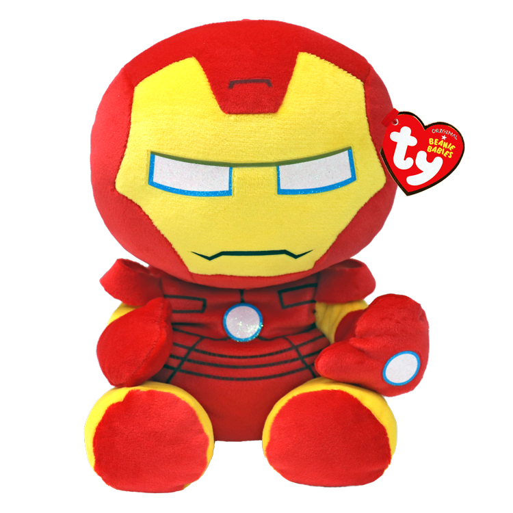 Ty Beanie Babies Floppy Marvel Iron Man