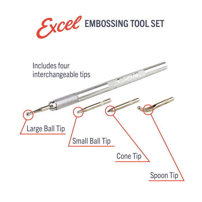 Excel Embossing Tool Stylus & Burnishing Set - Pastime Sports & Games