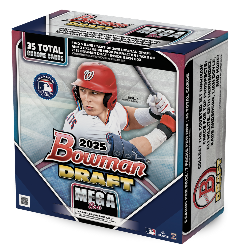 2025 Topps Bowman Draft Baseball Mega Box - Pastime Sports & Games