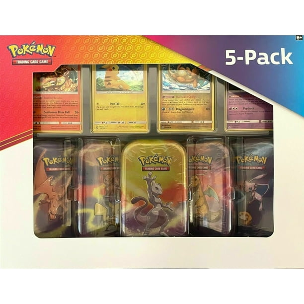 Pokemon Kanto Power 5-Pack Mini Tin Box - Pastime Sports & Games