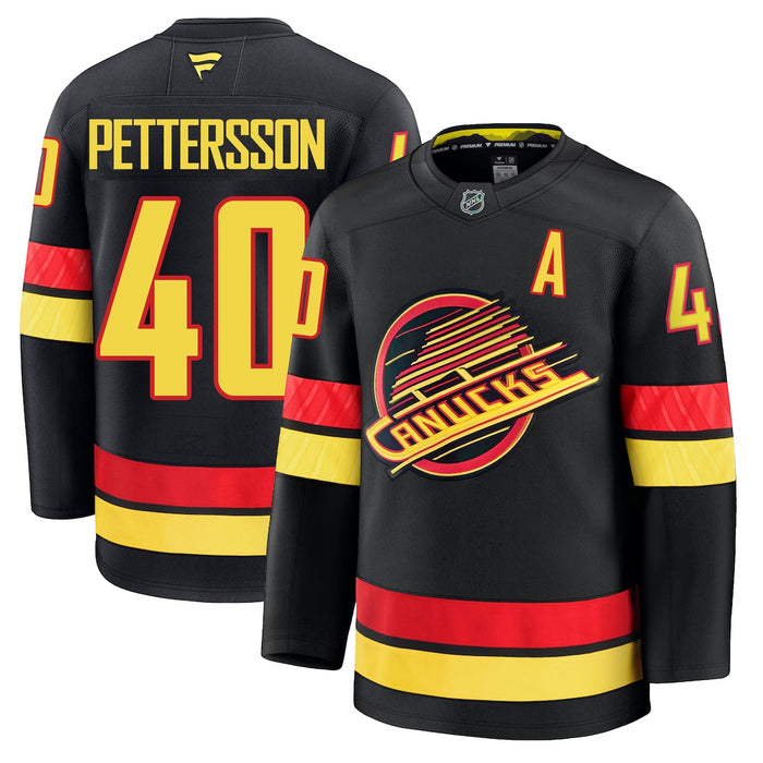 Fanatics Elias Pettersson Vancouver Canucks Premium Senior Alternate Home Jersey