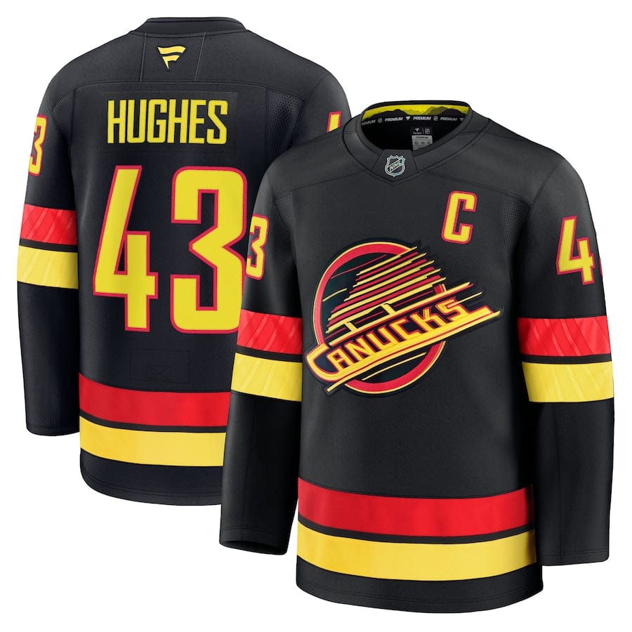 Fanatics Quinn Hughes Vancouver Canucks Alternate Premium Senior Home Jersey