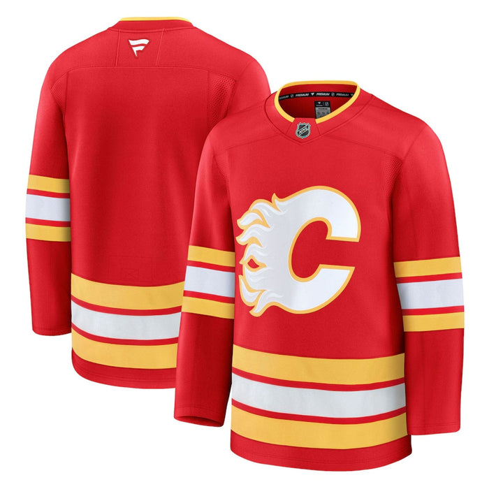 Fanatics Blank Calgary Flames Premium Senior Home Jersey