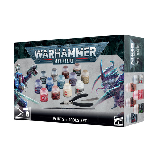 Warhammer 40,000 Paints + Tools Set (60-12) - Pastime Sports & Games