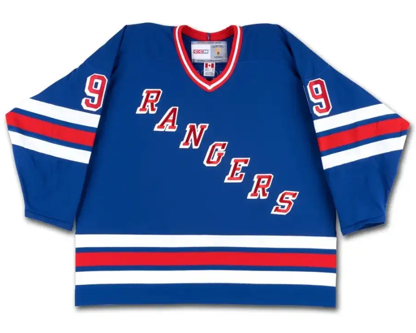 Wayne Gretzky Autographed New York Rangers CCM Vintage Throwback Jersey UDA - Pastime Sports & Games