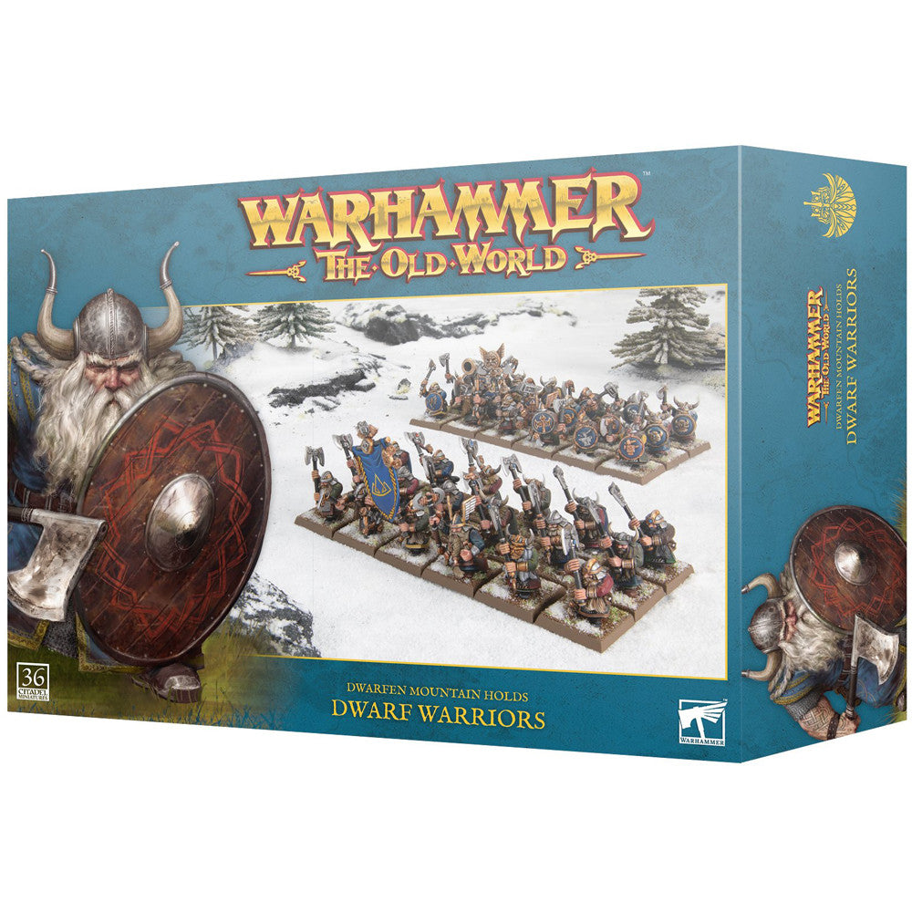 Warhammer The Old World Dwarfen Mountain Dwarf Warriors (10-07) - Pastime Sports & Games