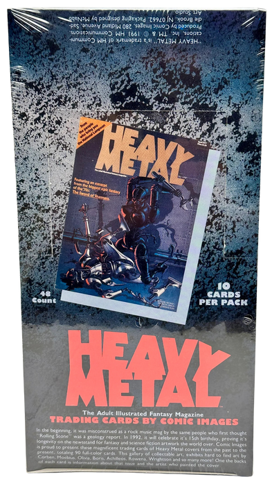 1991 Heavy Metal Magazine Trading Card Pack/Box