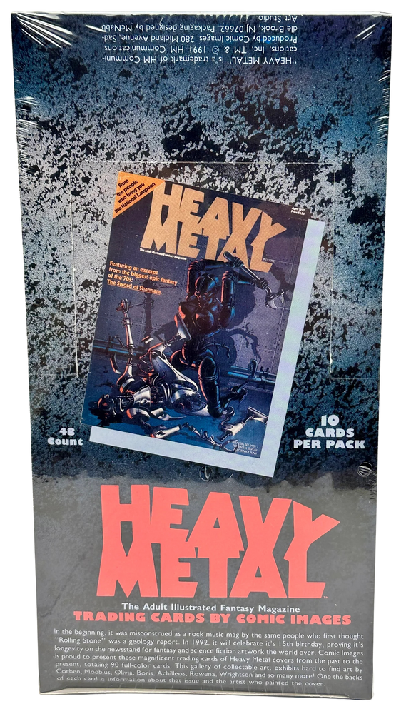 1991 Heavy Metal Magazine Trading Card Pack/Box