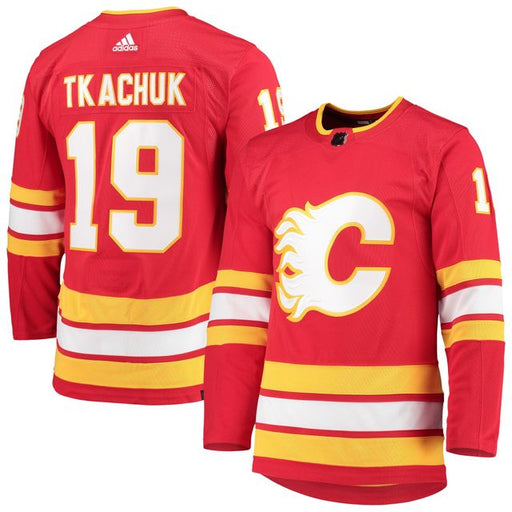 Calgary Flames Matthew Tkachuk 2018/19 Alternate Home Adidas Red Hockey Jersey SALE! - Pastime Sports & Games