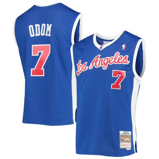 Los Angeles Clippers Lamar Odom 2002-03 Mitchell And Ness Blue Basketball Jersey - Pastime Sports & Games