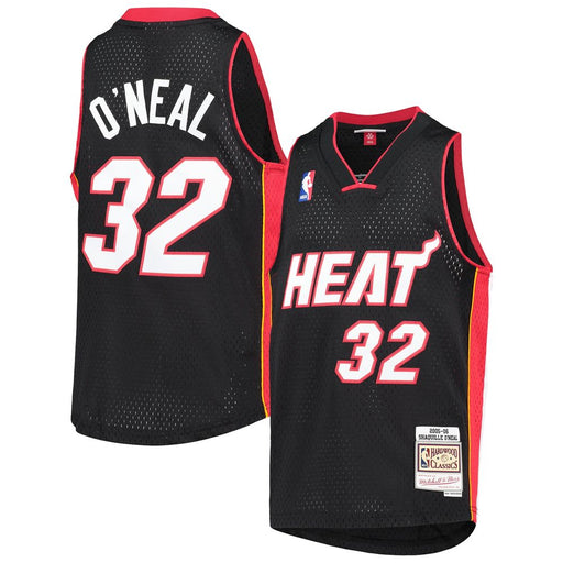 Miami Heat Shaquille O'Neal 2005-06 Road Mitchell & Ness Black Basketball Jersey - Pastime Sports & Games