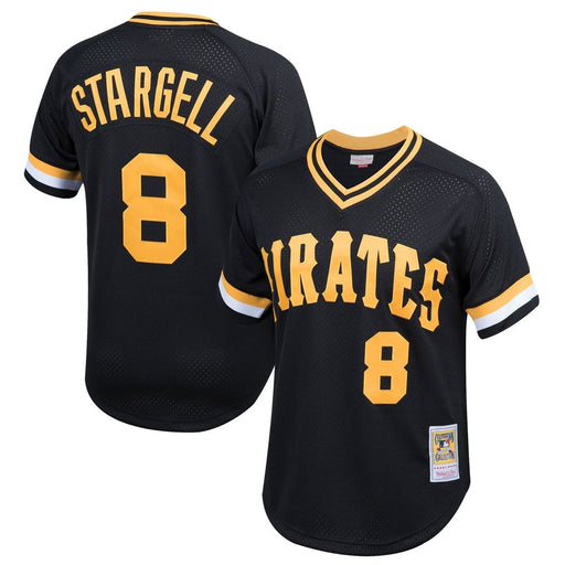 Pittsburgh Pirates Willie Stargell Authentic Mitchell & Ness Batting Practice Black Baseball Jersey - Pastime Sports & Games