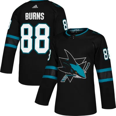 San Jose Sharks Brent Burns 2018/19 Alternate Home Adidas Black Hockey Jersey SALE! - Pastime Sports & Games