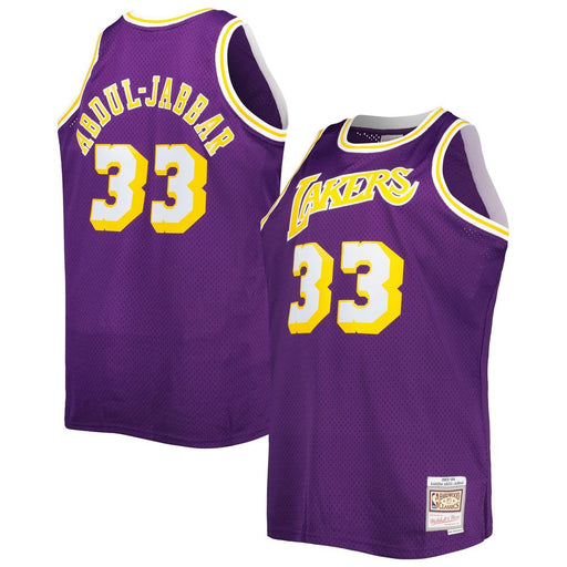 Los Angeles Lakers Kareem Abdul-Jabbar 1983-84 Mitchell & Ness Purple Basketball Jersey - Pastime Sports & Games