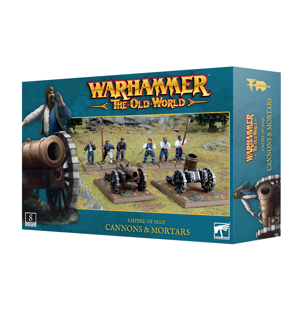 Warhammer The Old World Empire Of Man Cannons & Mortars - Pastime Sports & Games