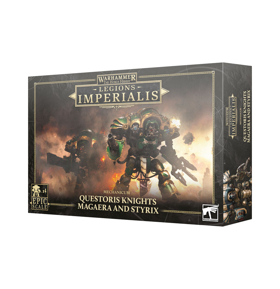 The Horus Heresy Legions Imperialis Mechanicum Questoris Knights Magaera and Styrix (03-88) - Pastime Sports & Games