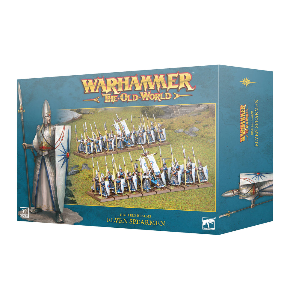 Warhammer The Old World High Elf Realms Elven Spearmen (13-15) - Pastime Sports & Games