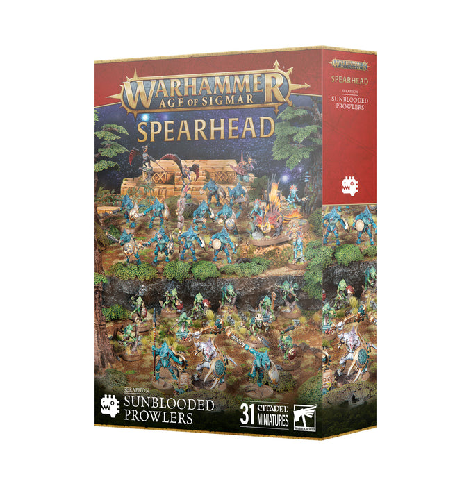 Warhammer Age of Sigmar Spearhead Seraphon Sunblooded Prowlers (70-882) - Pastime Sports & Games