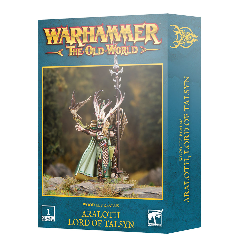 Warhammer The Old World Wood Elf Realms Araloth, Lord of Talsyn  (13-108) - Pastime Sports & Games