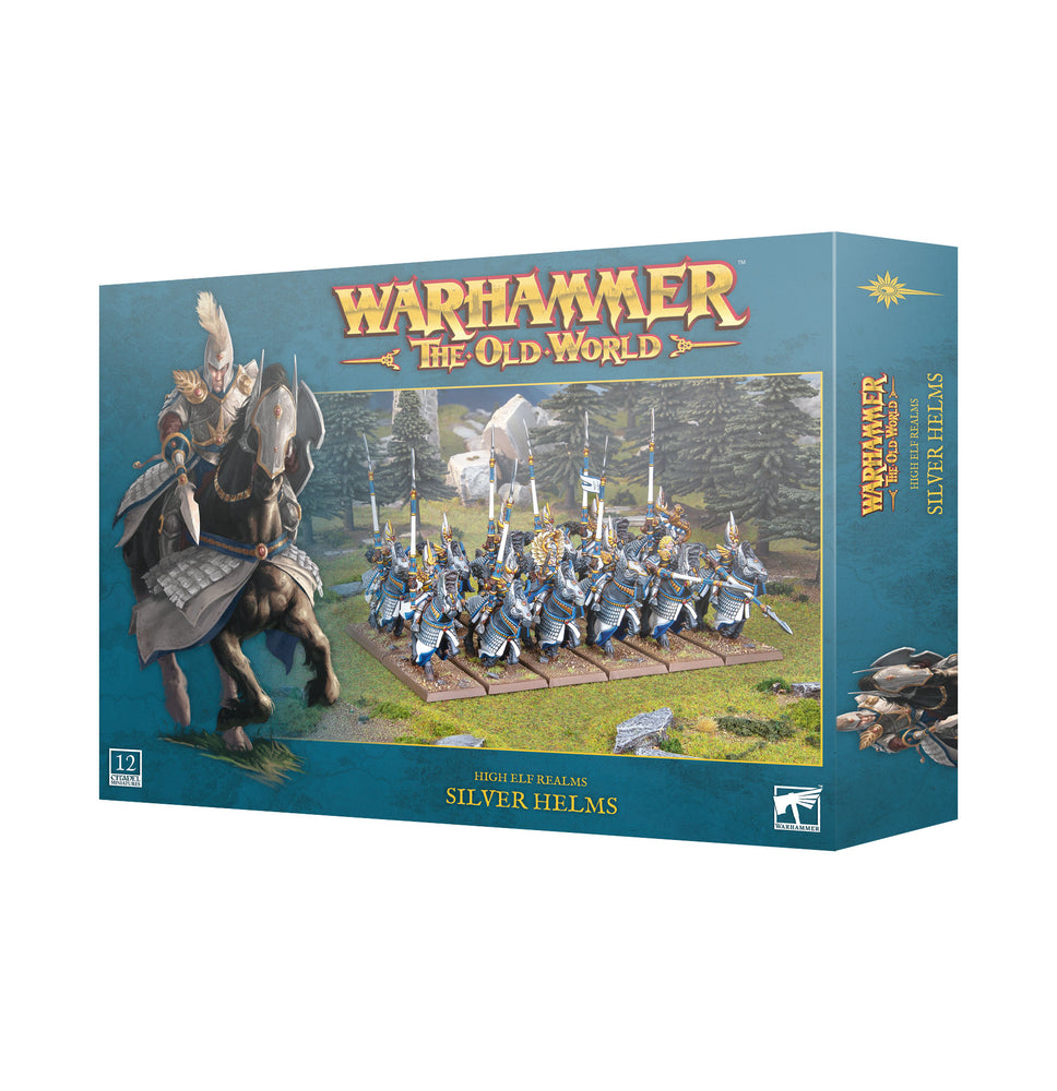 Warhammer The Old World High Elf Realms Silver Helms (13 -10) - Pastime Sports & Games