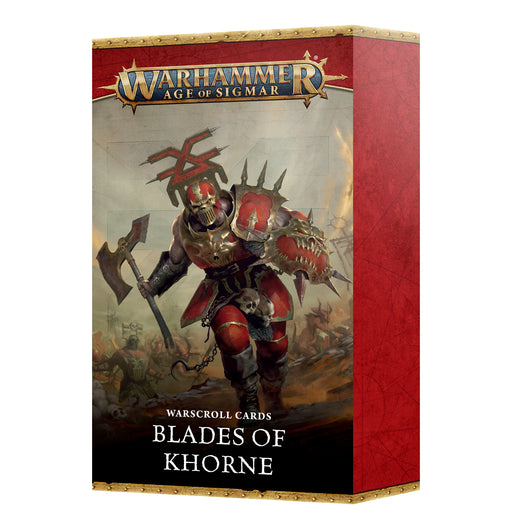 Warhammer Age of Sigmar Blades Of Khorne Warscroll Cards - Pastime Sports & Games