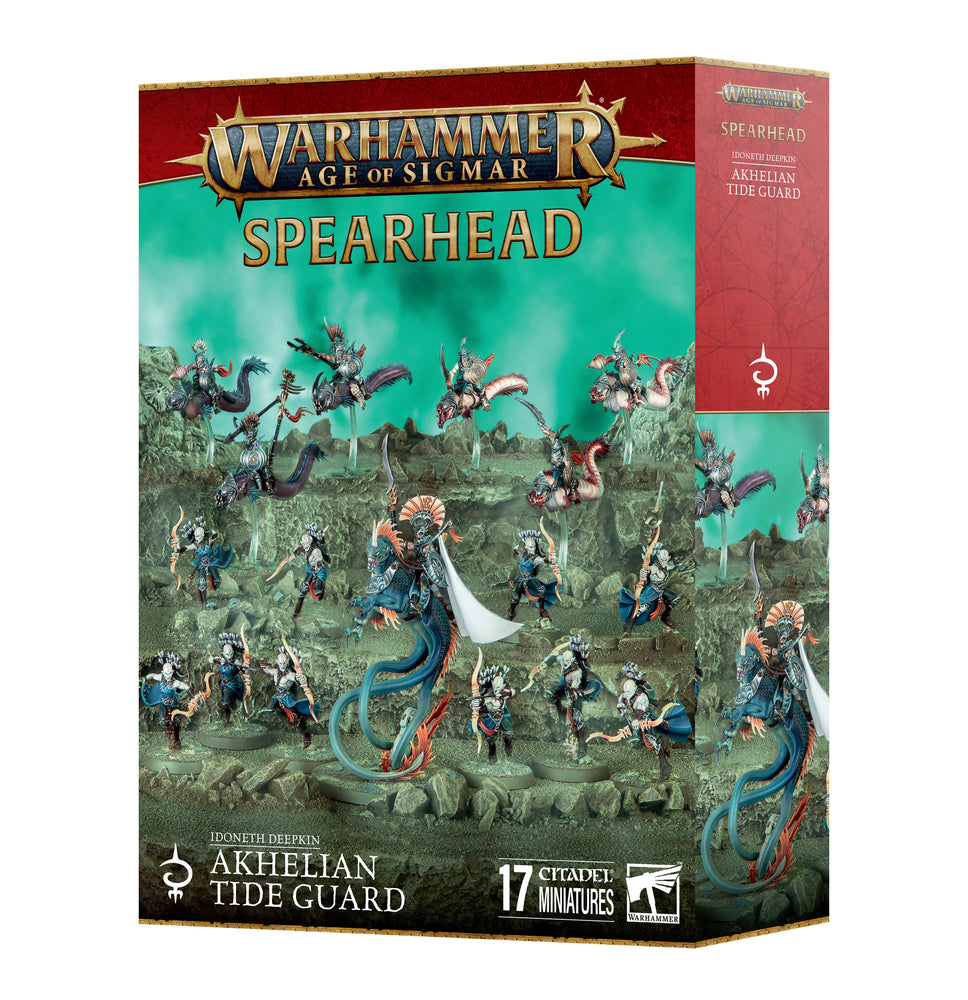 Warhammer Age Of Sigmar Idoneth Deepkin Spearhead Akhelian Tide Guard (70-873) - Pastime Sports & Games