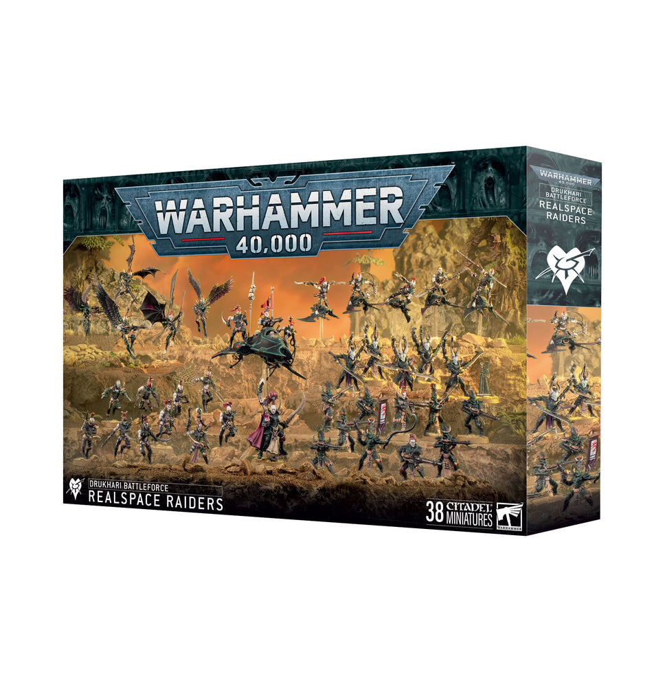 Warhammer 40,000 Realspace Raiders Drukhari Battleforce - Pastime Sports & Games