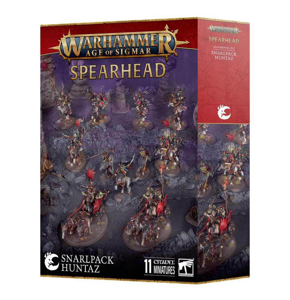Warhammer Age of Sigmar Spearhead Gloomspite Gitz Snarlpack Huntaz - Pastime Sports & Games