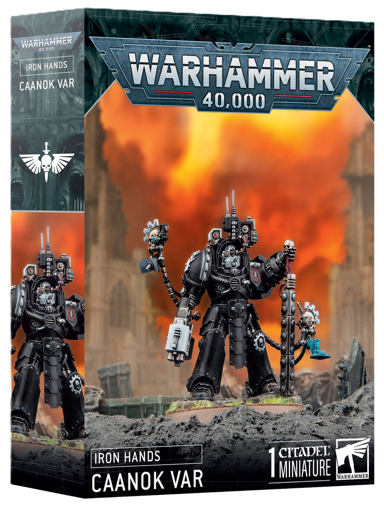 Warhammer 40,000 Space Marines Iron Hands Caanok Var - Pastime Sports & Games