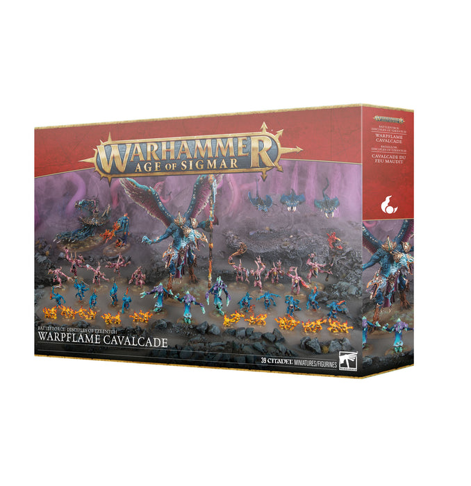 Warhammer The Age of Sigmar Disciples of Tzeentch Battleforce Warpflame Cavalcade - Pastime Sports & Games