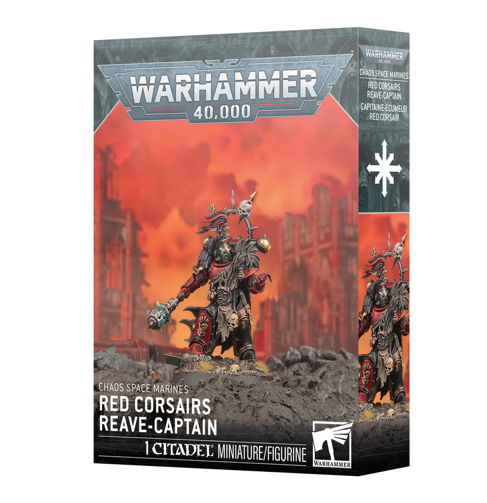 Warhammer 40,000 Chaos Space Marines Red Corsairs Reave-Captain - Pastime Sports & Games