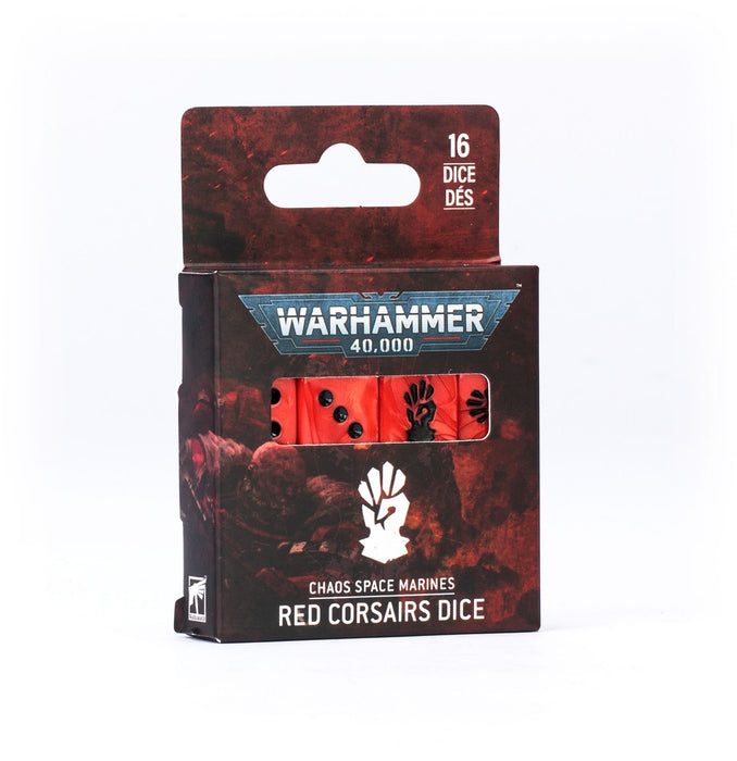Warhammer 40,000 Chaos Space Marines Red Corsair Dice Set - Pastime Sports & Games