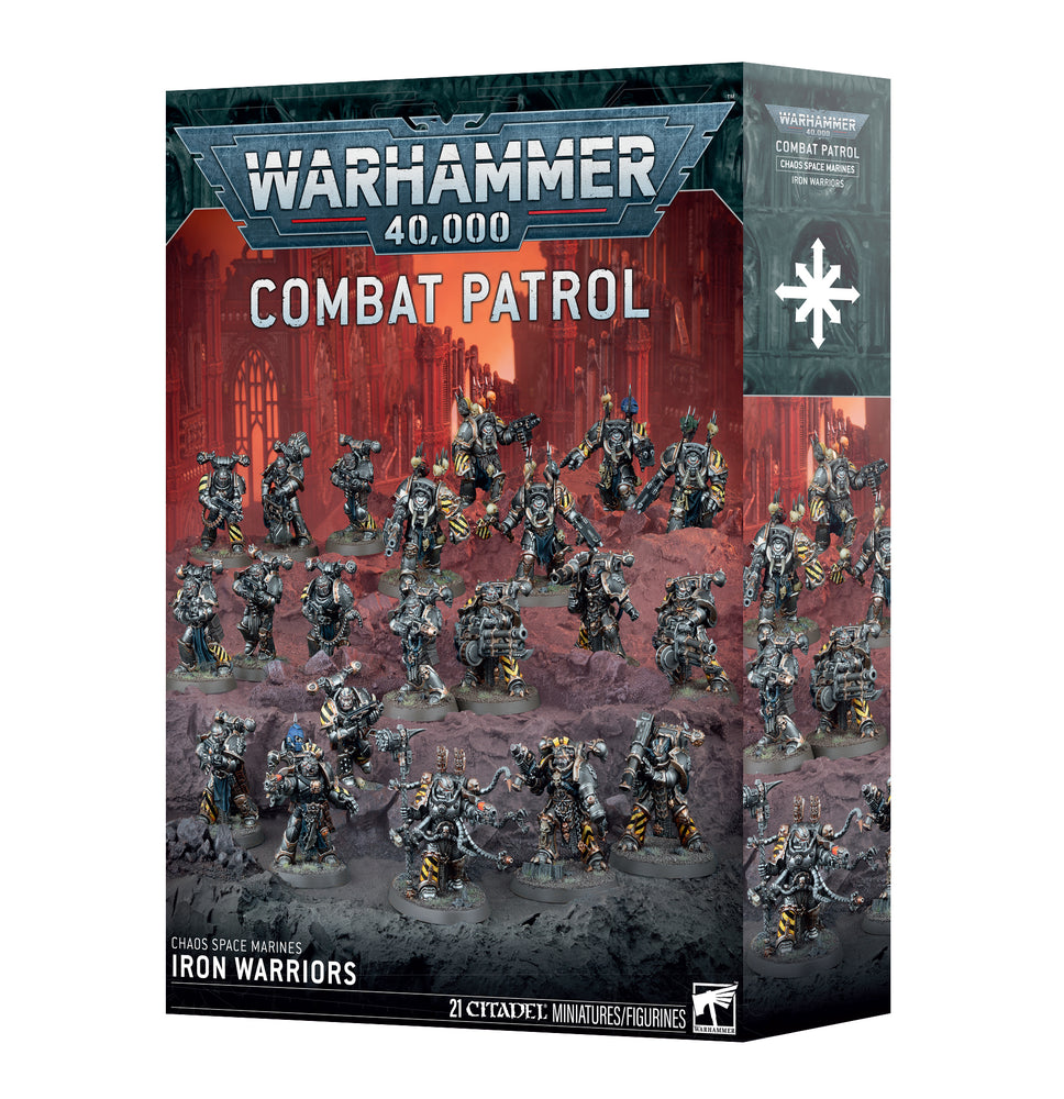 Warhammer 40,000 Chaos Space Marines Iron Warriors Combat Patrol - Pastime Sports & Games