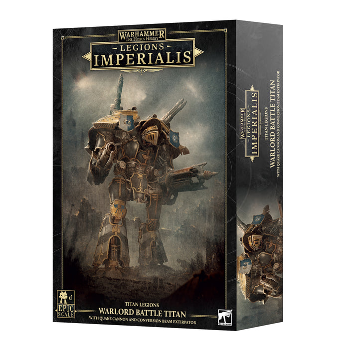 Warhammer The Horus Heresy Legions Imperialis Titan Legions Warlord Battle Titan with Mori Quake Cannon and Conversion Beam Extirpator
