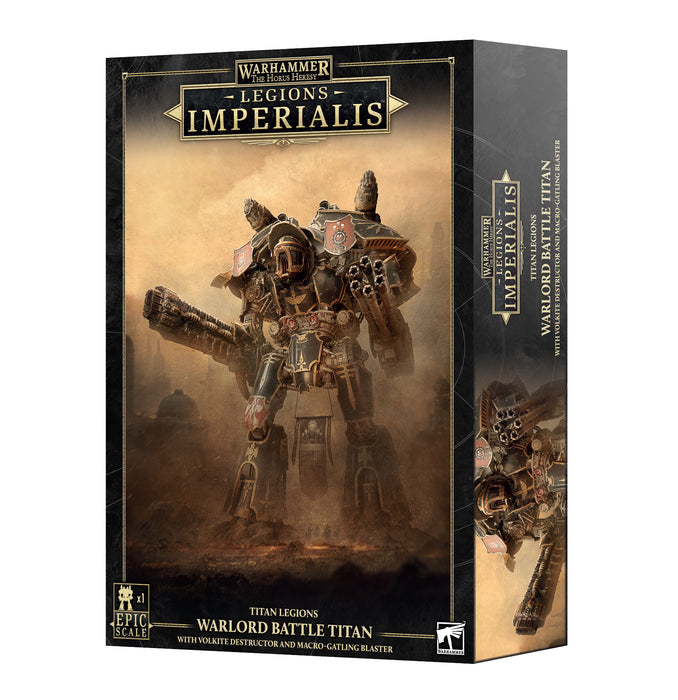 Warhammer The Horus Heresy Legions Imperialis Titan Legions Warlord Battle Titan with Volkite Destructor and Macro-Gatling Cannon