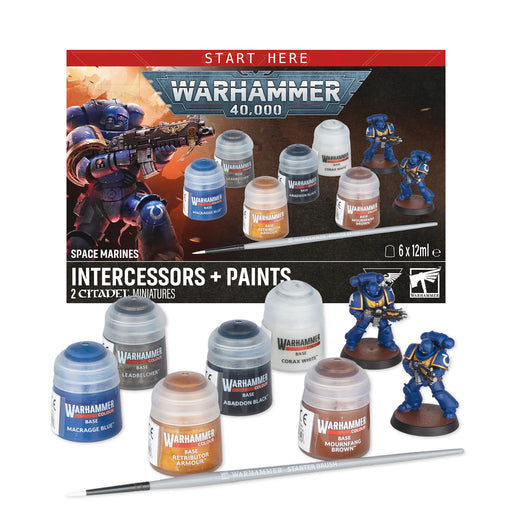 Warhammer 40,000 Space Marine Intercessors and Paints Set