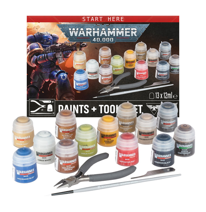 Warhammer 40,000 Paints and Tools Set