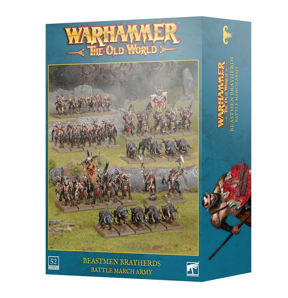 Warhammer The Old World Battle March Army Beastmen Breayherds