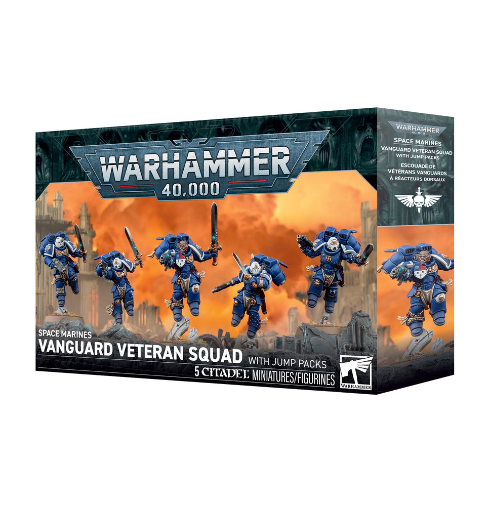 Warhammer 40,000 Space Marines Vanguard Veteran Squad With Jump Packs