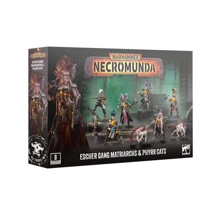Warhammer Necromunda Escher Gang Matriarchs and Phyrr Cats