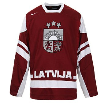 Latvia 2010 Olympic Hockey Original Officially Licensed Jersey New