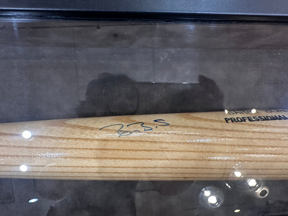 Barry Bonds Autographed Baseball Bat Framed PSA/DNA - Pastime Sports & Games