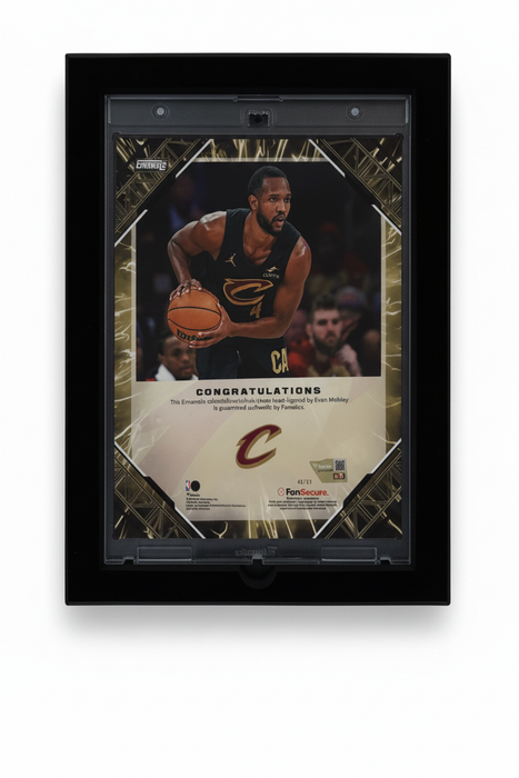 Evan Mobley Cleveland Cavaliers Autographed Emanate 8x10 Encased Photo - COA Side